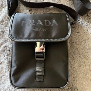 Authentic Nylon/Safiano Leather Prada bag